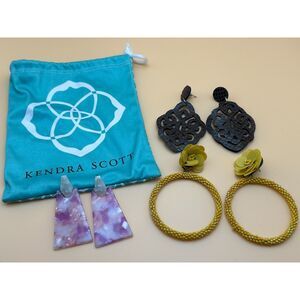 3 Pair of Dangle Earrings